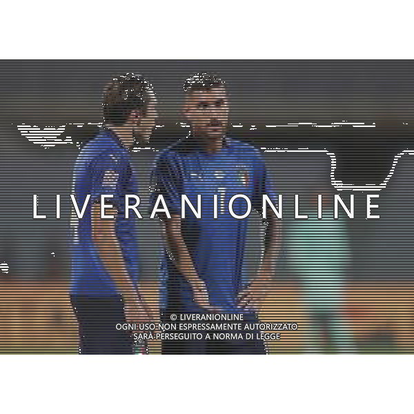 FIRENZE - UEFA Nations League gruppo A ITALIA - BOSNIA ERZEGOVINA 04/09/2020 nella foto: Chiesa Federico(Italia) Pellegrini Lorenzo(Italia) ©Claudio Zamagni/Agenzi Aldo Liverani s.a.s. Chiesa Federico(Italia) Pellegrini Lorenzo(Italia) during UEFA Nations League - group A between Italy and Bosnia ERZEGOVINA at Artemio Franchi Stadium on September 04 2020 in Florence photo credit by Claudio Zamagni/Aldo Liverani Photo Agency/ AGENZIA ALDO LIVERANI SAS