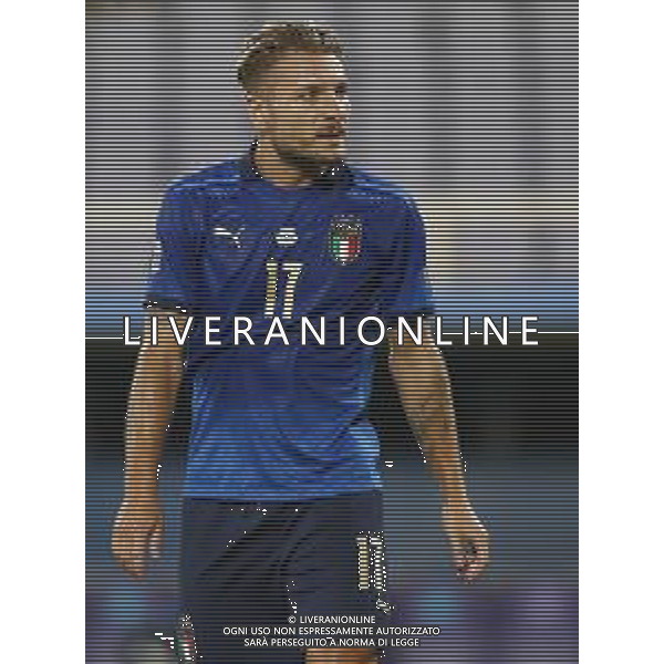 FIRENZE - UEFA Nations League gruppo A ITALIA - BOSNIA ERZEGOVINA 04/09/2020 nella foto: Immobile Ciro(Italia) ©Claudio Zamagni/Agenzi Aldo Liverani s.a.s. Immobile Ciro(Italia) during UEFA Nations League - group A between Italy and Bosnia ERZEGOVINA at Artemio Franchi Stadium on September 04 2020 in Florence photo credit by Claudio Zamagni/Aldo Liverani Photo Agency/ AGENZIA ALDO LIVERANI SAS