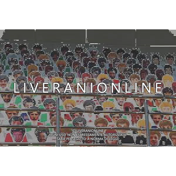 Circuit atmosphere - \'Virtual\' Fans cutouts in the grandstand. 05.09.2020. Formula 1 World Championship, Rd 8, Italian Grand Prix, Monza, Italy, Qualifying Day. - www.xpbimages.com, EMail: requests@xpbimages.com © Copyright: Batchelor / XPB Images/ AGENZIA ALDO LIVERANI SAS - ITALY ONLY EDITORIAL USE ONLY