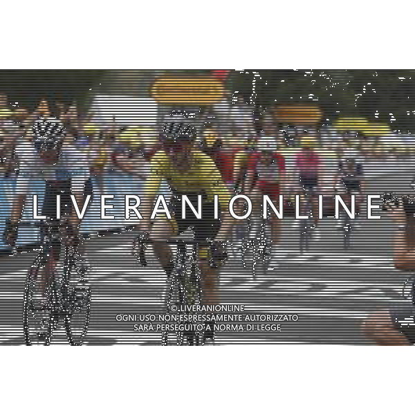 05-09-2020 Tour De France; Tappa 08 Cazeres Sur Garonne - Loudenvielle; 2020, Mitchelton - Scott; 2020, Team Ineos Grenadier; Yates, Adam; Bernal Gomez, Arley; Loudenvielle; © SIROTTI / AGENZIA ALDO LIVERANI SAS