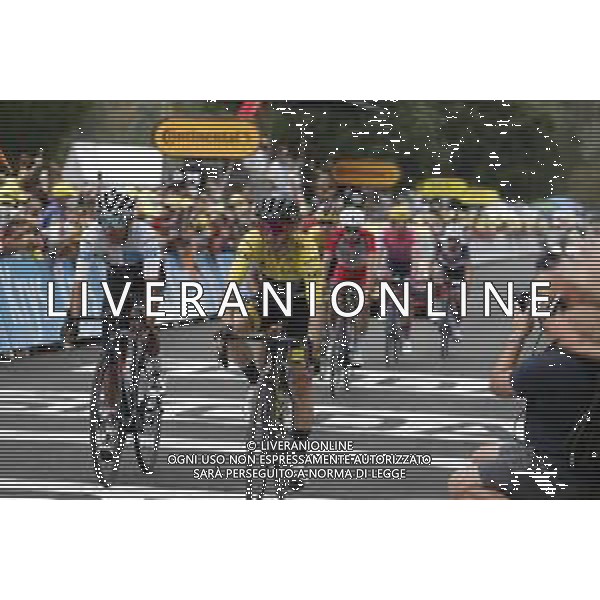 05-09-2020 Tour De France; Tappa 08 Cazeres Sur Garonne - Loudenvielle; 2020, Mitchelton - Scott; 2020, Team Ineos Grenadier; Yates, Adam; Bernal Gomez, Arley; Loudenvielle; © SIROTTI / AGENZIA ALDO LIVERANI SAS