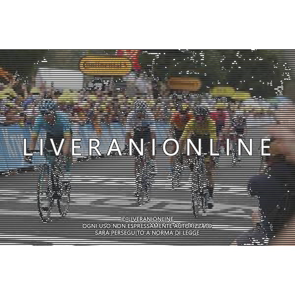 05-09-2020 Tour De France; Tappa 08 Cazeres Sur Garonne - Loudenvielle; 2020, Astana; 2020, Mitchelton - Scott; 2020, Team Ineos Grenadier; Lopez Moreno, Miguel Angel; Yates, Adam; Bernal Gomez, Arley; Loudenvielle; © SIROTTI / AGENZIA ALDO LIVERANI SAS