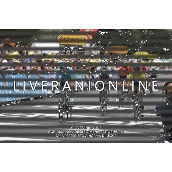 05-09-2020 Tour De France; Tappa 08 Cazeres Sur Garonne - Loudenvielle; 2020, Astana; 2020, Mitchelton - Scott; 2020, Team Ineos Grenadier; Lopez Moreno, Miguel Angel; Yates, Adam; Bernal Gomez, Arley; Loudenvielle; © SIROTTI / AGENZIA ALDO LIVERANI SAS