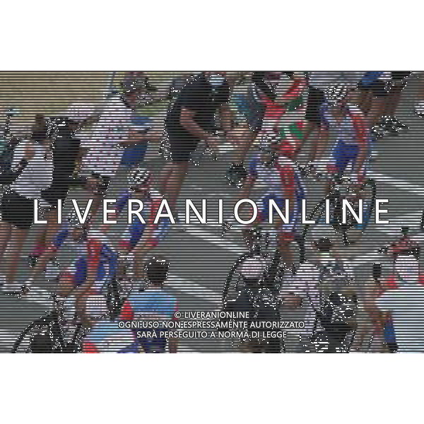 05-09-2020 Tour De France; Tappa 08 Cazeres Sur Garonne - Loudenvielle; 2020, Groupama - Fdj; Molard, Rudy; Gaudu, David; Pinot, Thibaut; Madouas, Valentin; Col De Peyresourde; © SIROTTI / AGENZIA ALDO LIVERANI SAS