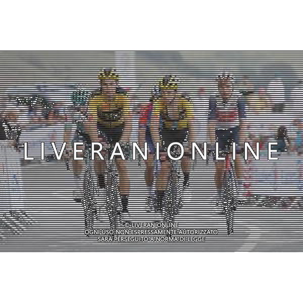 05-09-2020 Tour De France; Tappa 08 Cazeres Sur Garonne - Loudenvielle; 2020, Jumbo - Visma; Van Aert, Wout; Bennett, George; Col De Peyresourde; © SIROTTI / AGENZIA ALDO LIVERANI SAS