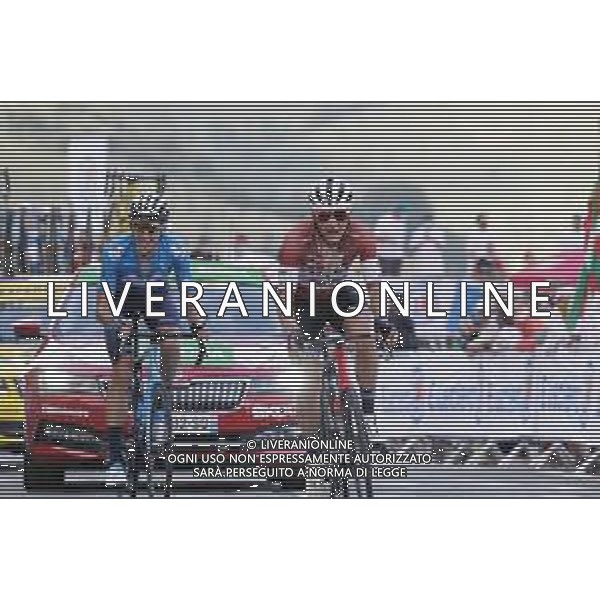 05-09-2020 Tour De France; Tappa 08 Cazeres Sur Garonne - Loudenvielle; 2020, Trek - Segafredo; 2020, Movistar; Skujins, Toms; Verona Quintanilla, Carlos; Col De Peyresourde; © SIROTTI / AGENZIA ALDO LIVERANI SAS