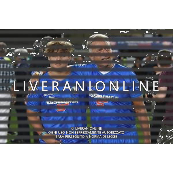 Partita del Cuore 2020 - Altro, 03 settembre 2020 Verona, Italia Nella foto: Paolo Bonolis con il figlio Davide @LM/Alessio Tarpini/ AGENZIA ALDO LIVERANI SAS