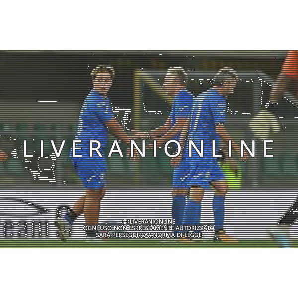 Partita del Cuore 2020 - Altro, 03 settembre 2020 Verona, Italia Nella foto: esultanza davide bonolis e papa Paolo con Maurizio Ganz @LM/Alessio Tarpini/ AGENZIA ALDO LIVERANI SAS