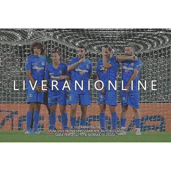 Partita del Cuore 2020 - Altro, 03 settembre 2020 Verona, Italia Nella foto: Barriera squadra blu: Ermal Meta, Giovanna Zoppi, Gennaro Del Vecchio, Boosta e Paolo Vallesi @LM/Alessio Tarpini/ AGENZIA ALDO LIVERANI SAS