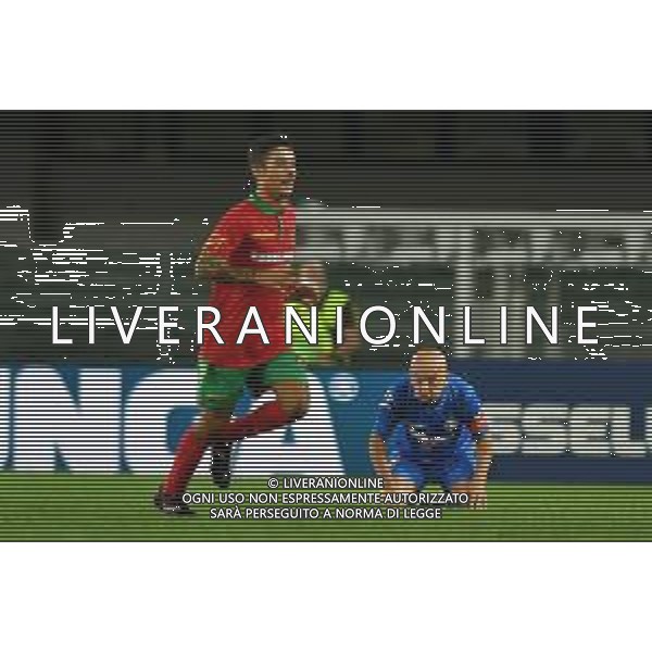 Partita del Cuore 2020 - Altro, 03 settembre 2020 Verona, Italia Nella foto: Uno sconsolato Enrico Ruggeri osserva l\'esultanza di Moreno @LM/Alessio Tarpini/ AGENZIA ALDO LIVERANI SAS