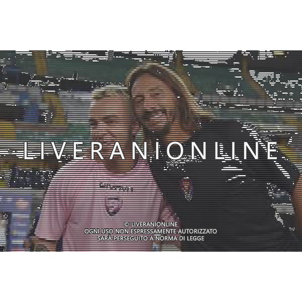 Partita del Cuore 2020 - Altro, 03 settembre 2020 Verona, Italia Nella foto: Salmo e Bob Sinclar @LM/Alessio Tarpini/ AGENZIA ALDO LIVERANI SAS