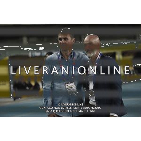 Partita del Cuore 2020 - Altro, 03 settembre 2020 Verona, Italia Nella foto: Paolo Maldini Stefano Pioli @LM/Giancarlo Dalla Riva/ AGENZIA ALDO LIVERANI SAS