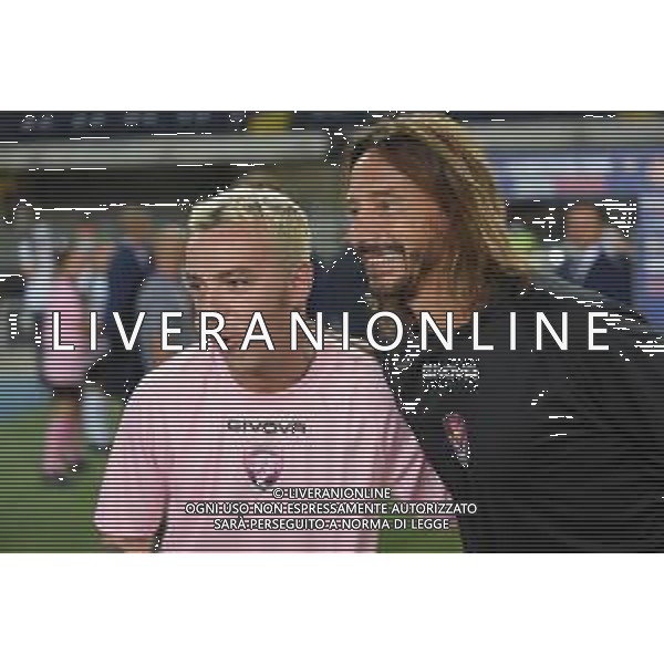 Partita del Cuore 2020 - Altro, 03 settembre 2020 Verona, Italia Nella foto: Salmo e Sinclar @LM/Giancarlo Dalla Riva/ AGENZIA ALDO LIVERANI SAS