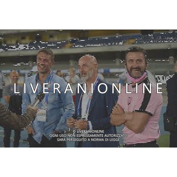 Partita del Cuore 2020 - Altro, 03 settembre 2020 Verona, Italia Nella foto: Paolo Maldini Stefano Pioli Christian Panucci @LM/Giancarlo Dalla Riva/ AGENZIA ALDO LIVERANI SAS