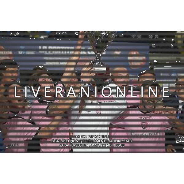 Partita del Cuore 2020 - Altro, 03 settembre 2020 Verona, Italia Nella foto: Salmo vincitori partita del cuore @LM/Giancarlo Dalla Riva/ AGENZIA ALDO LIVERANI SAS