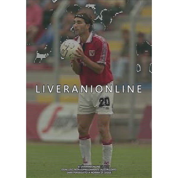 29-08-1999 TREVISO CAMPIONATO DI CALCIO SERIE B TREVISO L.R VICENZA 0-1 NELLA FOTO GIANNI COMANDINI AG ALDO LIVERANI SAS