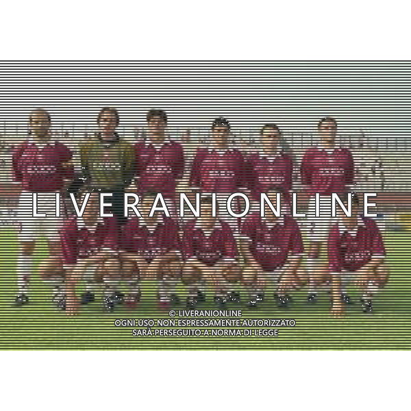 25-08-1999 COMO- COPPA ITALIA COMO - SALERNITANA 3-3 NELLA FOTO FORMAZIONE SALERNITANA 1999-2000 AG ALDO LIVERANI SAS