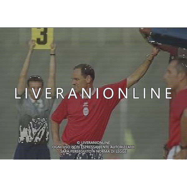 25-08-1999 COMO- COPPA ITALIA COMO - SALERNITANA 3-3 NELLA FOTO WALTER DE VECCHI ALLENATORE COMO CALCIO AG ALDO LIVERANI SAS