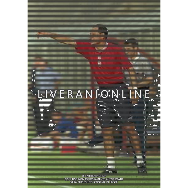 25-08-1999 COMO- COPPA ITALIA COMO - SALERNITANA 3-3 NELLA FOTO WALTER DE VECCHI ALLENATORE COMO CALCIO AG ALDO LIVERANI SAS