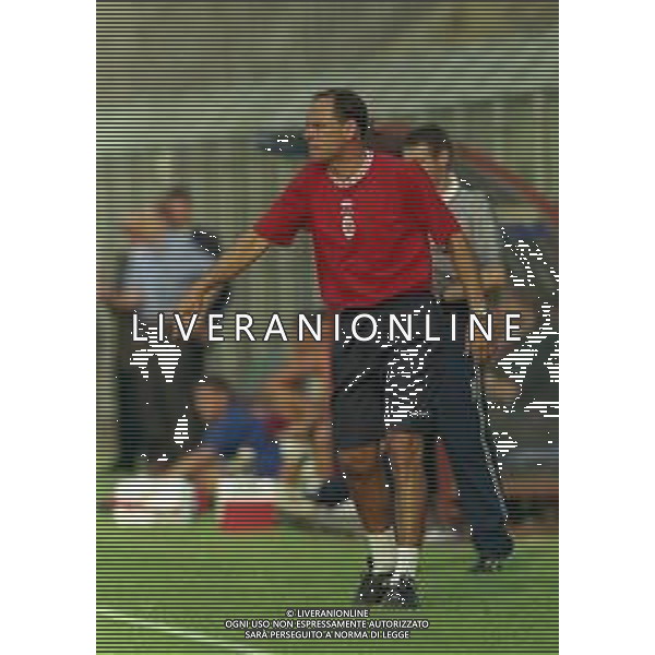 25-08-1999 COMO- COPPA ITALIA COMO - SALERNITANA 3-3 NELLA FOTO WALTER DE VECCHI ALLENATORE COMO CALCIO AG ALDO LIVERANI SAS
