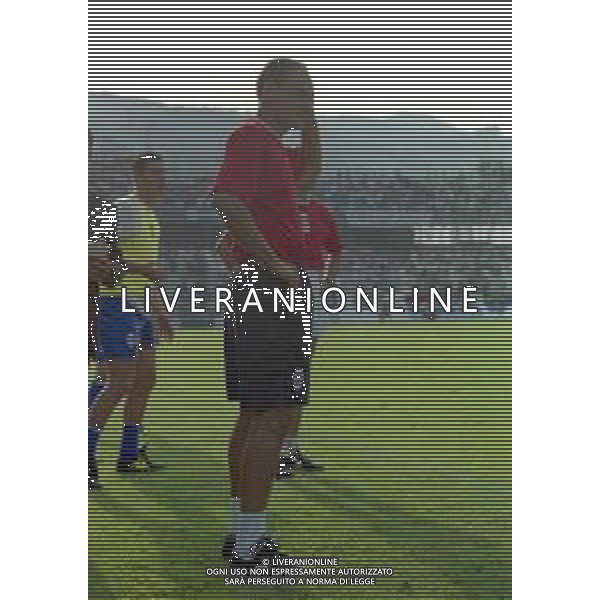 25-08-1999 COMO- COPPA ITALIA COMO - SALERNITANA 3-3 NELLA FOTO WALTER DE VECCHI ALLENATORE COMO CALCIO AG ALDO LIVERANI SAS