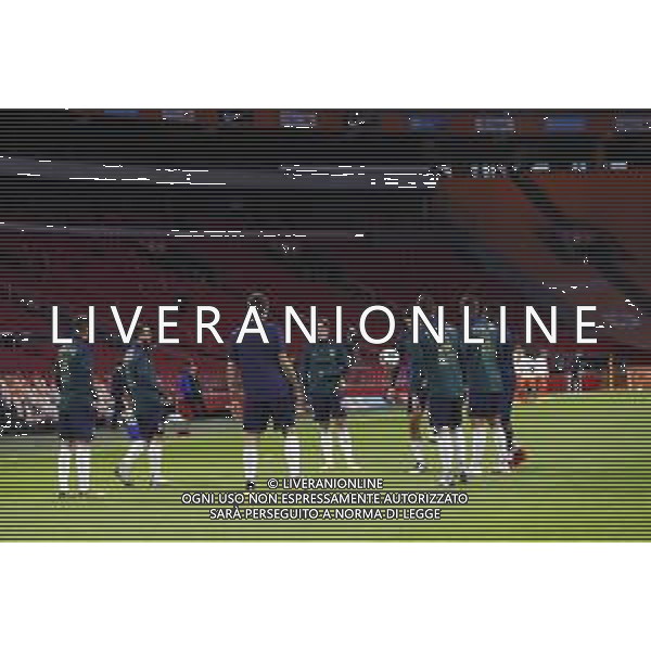 AMSTERDAM - UEFA Nations League gruppo A - OLANDA paesi Bassi vs ITALIA 07/09/2020 - nella foto: riscaldamento dell\'Italia ©Claudio Zamagni/Agenzi Aldo Liverani s.a.s. during UEFA Nations League - group A between Netherlands and Italy at Amsterdam Arena on September 07 2020 in Amsterdam photo credit by Claudio Zamagni/Aldo Liverani Photo Agency