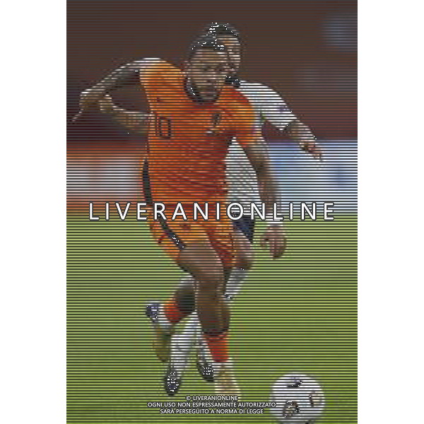 AMSTERDAM - UEFA Nations League gruppo A - OLANDA paesi Bassi vs ITALIA 07/09/2020 - nella foto: Insigne Lorenzo(Italia) M. Depay(Olanda - Paesi Bassi - Nederland) ©Claudio Zamagni/Agenzi Aldo Liverani s.a.s. Insigne Lorenzo(Italia) M. Depay(Olanda - Paesi Bassi - Nederland) during UEFA Nations League - group A between Netherlands and Italy at Amsterdam Arena on September 07 2020 in Amsterdam photo credit by Claudio Zamagni/Aldo Liverani Photo Agency