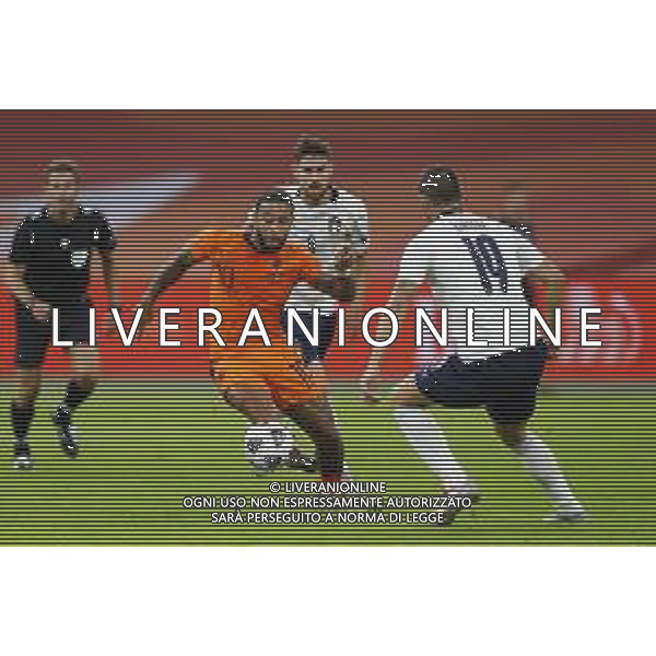 AMSTERDAM - UEFA Nations League gruppo A - OLANDA paesi Bassi vs ITALIA 07/09/2020 - nella foto: M. Depay(Olanda - Paesi Bassi - Nederland) Bonucci Leonardo(Italia) ©Claudio Zamagni/Agenzi Aldo Liverani s.a.s. M. Depay(Olanda - Paesi Bassi - Nederland) Bonucci Leonardo(Italia) during UEFA Nations League - group A between Netherlands and Italy at Amsterdam Arena on September 07 2020 in Amsterdam photo credit by Claudio Zamagni/Aldo Liverani Photo Agency/ AGENZIA ALDO LIVERANI SAS