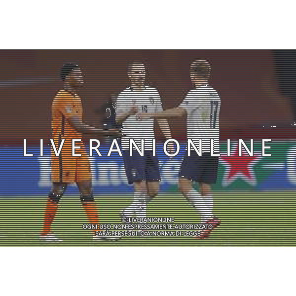 AMSTERDAM - UEFA Nations League gruppo A - OLANDA paesi Bassi vs ITALIA 07/09/2020 - nella foto: esultanza finale Italia ©Claudio Zamagni/Agenzi Aldo Liverani s.a.s. during UEFA Nations League - group A between Netherlands and Italy at Amsterdam Arena on September 07 2020 in Amsterdam photo credit by Claudio Zamagni/Aldo Liverani Photo Agency/ AGENZIA ALDO LIVERANI SAS