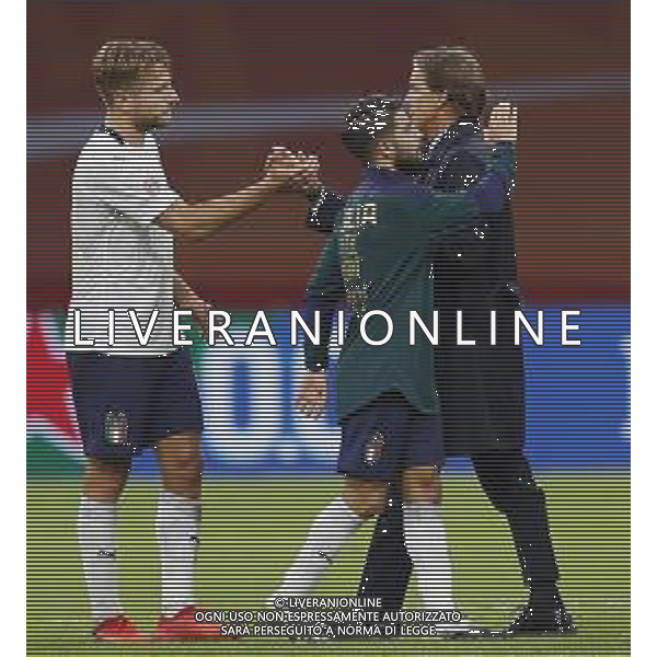 AMSTERDAM - UEFA Nations League gruppo A - OLANDA paesi Bassi vs ITALIA 07/09/2020 - nella foto: esultanza finale Italia ©Claudio Zamagni/Agenzi Aldo Liverani s.a.s. during UEFA Nations League - group A between Netherlands and Italy at Amsterdam Arena on September 07 2020 in Amsterdam photo credit by Claudio Zamagni/Aldo Liverani Photo Agency/ AGENZIA ALDO LIVERANI SAS