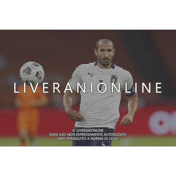 AMSTERDAM - UEFA Nations League gruppo A - OLANDA paesi Bassi vs ITALIA 07/09/2020 - nella foto: Chiellini Giorgio(Italia) ©Claudio Zamagni/Agenzi Aldo Liverani s.a.s. Chiellini Giorgio(Italia) during UEFA Nations League - group A between Netherlands and Italy at Amsterdam Arena on September 07 2020 in Amsterdam photo credit by Claudio Zamagni/Aldo Liverani Photo Agency