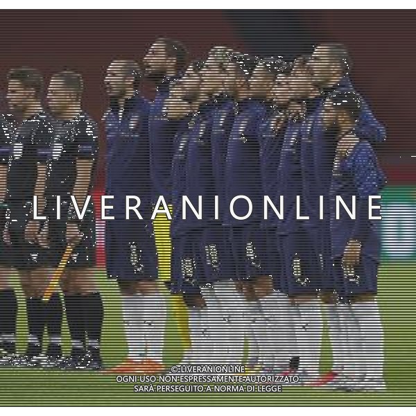 AMSTERDAM - UEFA Nations League gruppo A - OLANDA paesi Bassi vs ITALIA 07/09/2020 - nella foto: la formazione dell\'Italia ©Claudio Zamagni/Agenzi Aldo Liverani s.a.s. line up of italy during UEFA Nations League - group A between Netherlands and Italy at Amsterdam Arena on September 07 2020 in Amsterdam photo credit by Claudio Zamagni/Aldo Liverani Photo Agency