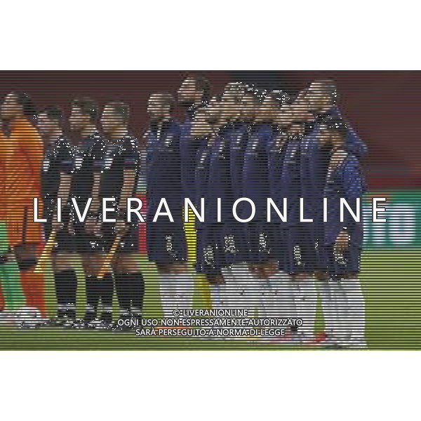 AMSTERDAM - UEFA Nations League gruppo A - OLANDA paesi Bassi vs ITALIA 07/09/2020 - nella foto: la formazione dell\'Italia ©Claudio Zamagni/Agenzi Aldo Liverani s.a.s. the line up of Italy during UEFA Nations League - group A between Netherlands and Italy at Amsterdam Arena on September 07 2020 in Amsterdam photo credit by Claudio Zamagni/Aldo Liverani Photo Agency