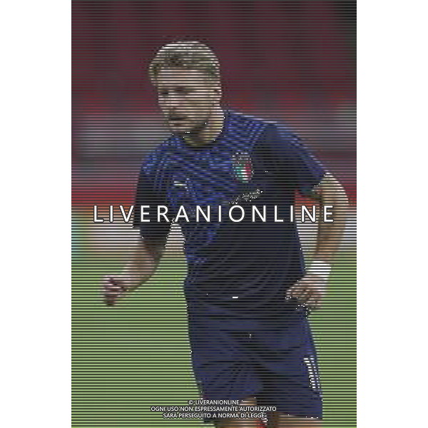 AMSTERDAM - UEFA Nations League gruppo A - OLANDA paesi Bassi vs ITALIA 07/09/2020 - nella foto: Immobile Ciro(Italia) ©Claudio Zamagni/Agenzi Aldo Liverani s.a.s. Immobile Ciro(Italia) during UEFA Nations League - group A between Netherlands and Italy at Amsterdam Arena on September 07 2020 in Amsterdam photo credit by Claudio Zamagni/Aldo Liverani Photo Agency