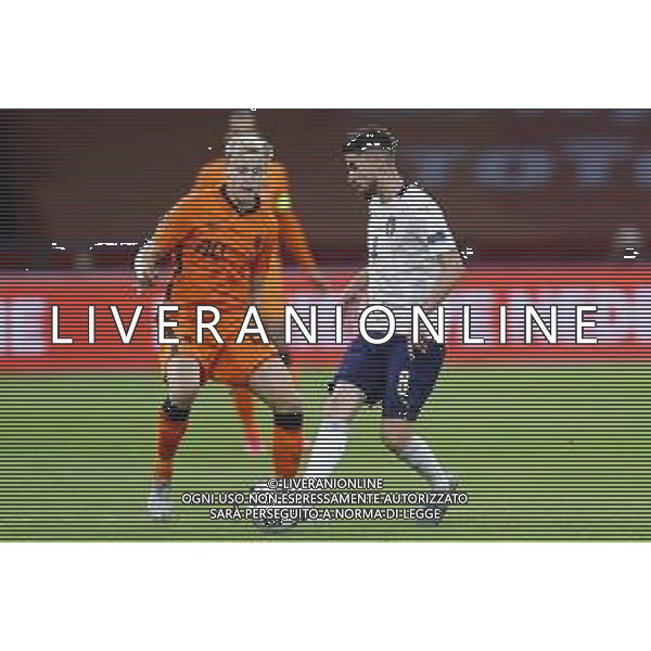 AMSTERDAM - UEFA Nations League gruppo A - OLANDA paesi Bassi vs ITALIA 07/09/2020 - nella foto: Jorginho(Italia) Donny van de Beek(Olanda - Paesi Bassi - Netherlands) ©Claudio Zamagni/Agenzi Aldo Liverani s.a.s. Jorginho(Italia) Donny van de Beek(Olanda - Paesi Bassi - Netherlands) during UEFA Nations League - group A between Netherlands and Italy at Amsterdam Arena on September 07 2020 in Amsterdam photo credit by Claudio Zamagni/Aldo Liverani Photo Agency