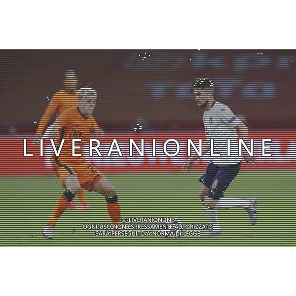 AMSTERDAM - UEFA Nations League gruppo A - OLANDA paesi Bassi vs ITALIA 07/09/2020 - nella foto: Jorginho(Italia) Donny van de Beek(Olanda - Paesi Bassi - Netherlands) ©Claudio Zamagni/Agenzi Aldo Liverani s.a.s. Jorginho(Italia) Donny van de Beek(Olanda - Paesi Bassi - Netherlands) during UEFA Nations League - group A between Netherlands and Italy at Amsterdam Arena on September 07 2020 in Amsterdam photo credit by Claudio Zamagni/Aldo Liverani Photo Agency