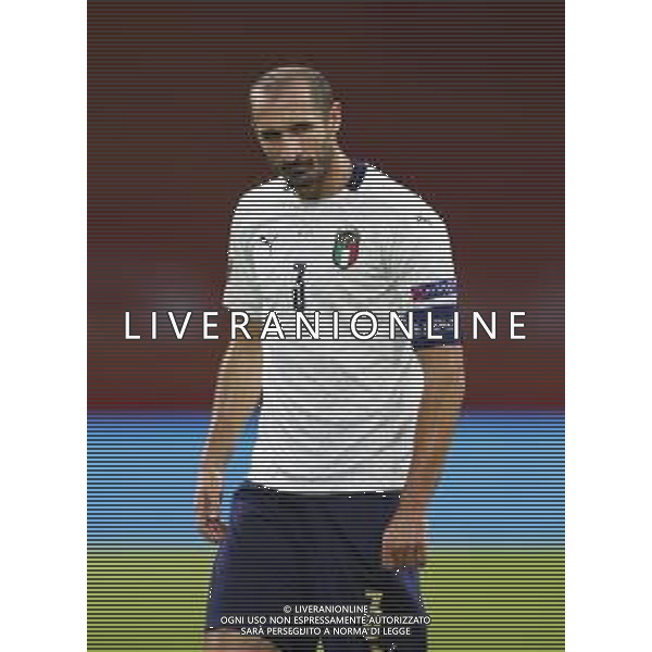 AMSTERDAM - UEFA Nations League gruppo A - OLANDA paesi Bassi vs ITALIA 07/09/2020 - nella foto: Chiellini Giorgio(Italia) ©Claudio Zamagni/Agenzi Aldo Liverani s.a.s. Chiellini Giorgio(Italia) during UEFA Nations League - group A between Netherlands and Italy at Amsterdam Arena on September 07 2020 in Amsterdam photo credit by Claudio Zamagni/Aldo Liverani Photo Agency