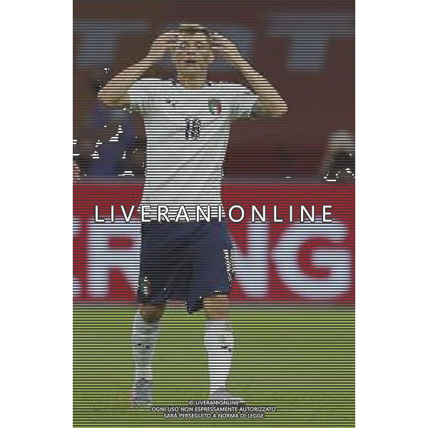 AMSTERDAM - UEFA Nations League gruppo A - OLANDA paesi Bassi vs ITALIA 07/09/2020 - nella foto: Barella Nicolo’(Italia) ©Claudio Zamagni/Agenzi Aldo Liverani s.a.s. Barella Nicolo’(Italia) during UEFA Nations League - group A between Netherlands and Italy at Amsterdam Arena on September 07 2020 in Amsterdam photo credit by Claudio Zamagni/Aldo Liverani Photo Agency