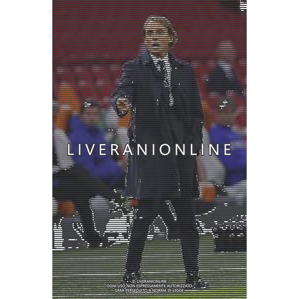 AMSTERDAM - UEFA Nations League gruppo A - OLANDA paesi Bassi vs ITALIA 07/09/2020 - nella foto: Mister Mancini Roberto(Italia) ©Claudio Zamagni/Agenzi Aldo Liverani s.a.s. Mister Mancini Roberto(Italia) during UEFA Nations League - group A between Netherlands and Italy at Amsterdam Arena on September 07 2020 in Amsterdam photo credit by Claudio Zamagni/Aldo Liverani Photo Agency