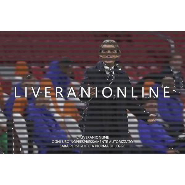 AMSTERDAM - UEFA Nations League gruppo A - OLANDA paesi Bassi vs ITALIA 07/09/2020 - nella foto: Mister Mancini Roberto(Italia) ©Claudio Zamagni/Agenzi Aldo Liverani s.a.s. Mister Mancini Roberto(Italia) during UEFA Nations League - group A between Netherlands and Italy at Amsterdam Arena on September 07 2020 in Amsterdam photo credit by Claudio Zamagni/Aldo Liverani Photo Agency