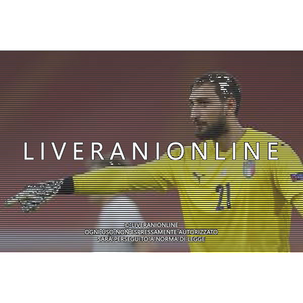 AMSTERDAM - UEFA Nations League gruppo A - OLANDA paesi Bassi vs ITALIA 07/09/2020 - nella foto: Donnarumma Gianluigi(Italia) ©Claudio Zamagni/Agenzi Aldo Liverani s.a.s. Donnarumma Gianluigi(Italia) during UEFA Nations League - group A between Netherlands and Italy at Amsterdam Arena on September 07 2020 in Amsterdam photo credit by Claudio Zamagni/Aldo Liverani Photo Agency