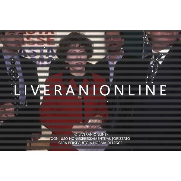 RETROSPETTIVA IRENE PIVETTI GIORNALISTA CONDUTTRICE TELEVISIVA E POLITICA NELLA FOTO IRENE PIVETTI AG ALDO LIVERANI SAS