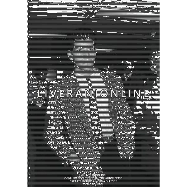1986 MILANO AEROPORTO DI LINATE ARRIVO DEL NUOVO GIOCATORE DELL\'INTER VINCENZO SCIFO NELLA FOTO VINCENZO SCIFO AG ALDO LIVERANI SAS
