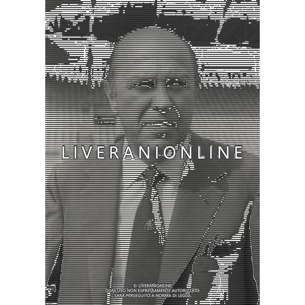 RETROSPETTIVA PAOLO MANTOVANI PRESIDENTE SAMPDORIA CALCIO NELLA FOTO PAOLO MANTOVANI PRESIDENTE DELLA SAMPDORIA CALCIO NELL\'ANNO 1986-1987 AG ALDO LIVERANI SAS