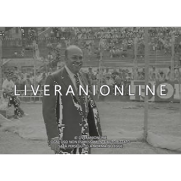 RETROSPETTIVA PAOLO MANTOVANI PRESIDENTE SAMPDORIA CALCIO NELLA FOTO PAOLO MANTOVANI PRESIDENTE DELLA SAMPDORIA CALCIO NELL\'ANNO 1986-1987 AG ALDO LIVERANI SAS