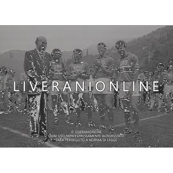 RETROSPETTIVA PAOLO MANTOVANI PRESIDENTE SAMPDORIA CALCIO NELLA FOTO PAOLO MANTOVANI PRESIDENTE DELLA SAMPDORIA CALCIO NELL\'ANNO 1988 -1989 AG ALDO LIVERANI SAS 
