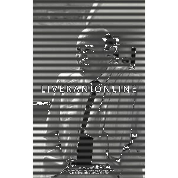 RETROSPETTIVA PAOLO MANTOVANI PRESIDENTE SAMPDORIA CALCIO NELLA FOTO PAOLO MANTOVANI PRESIDENTE DELLA SAMPDORIA CALCIO NELL\'ANNO 1989 AG ALDO LIVERANI SAS 
