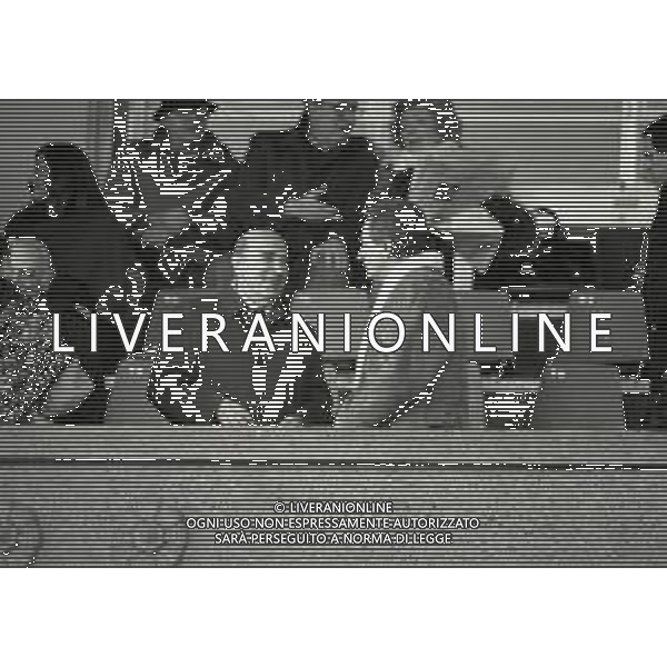 RETROSPETTIVA PAOLO MANTOVANI PRESIDENTE SAMPDORIA CALCIO NELLA FOTO PAOLO MANTOVANI PRESIDENTE DELLA SAMPDORIA CALCIO NELL\'ANNO 1989-1990 CON AZEGLIO VICINI AG ALDO LIVERANI SAS   