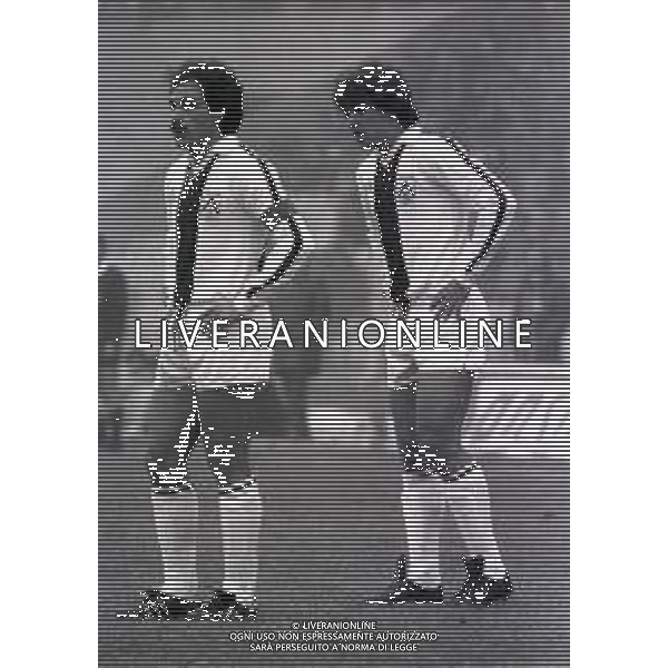 30-01-1983 UDINE CAMPIONATO DI CALCIO SERIE A UDINESE FIORENTINA 0-0 NELLA FOTO FRANCO CAUSIO E EDINHO AG ALDO LIVERANI SAS