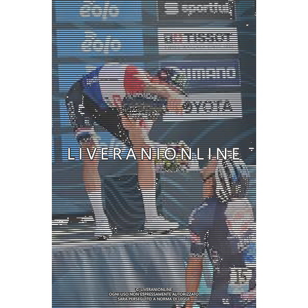 13-09-2020 Tirreno - Adriatico; Tappa 06 Pieve Torina - Loreto; 2020, Alpecin - Fenix; Van Der Poel, Mathieu; De Bondt, Dries; Loreto; ©SIROTTI / AGENZIA ALDO LIVERANI SAS